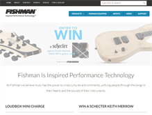 Tablet Screenshot of fishman.com